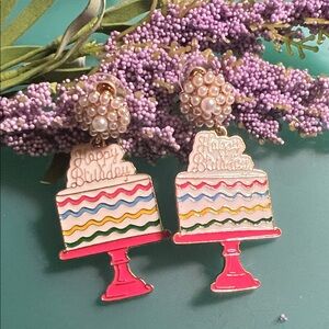 Happy Birthday fashion stud earrings